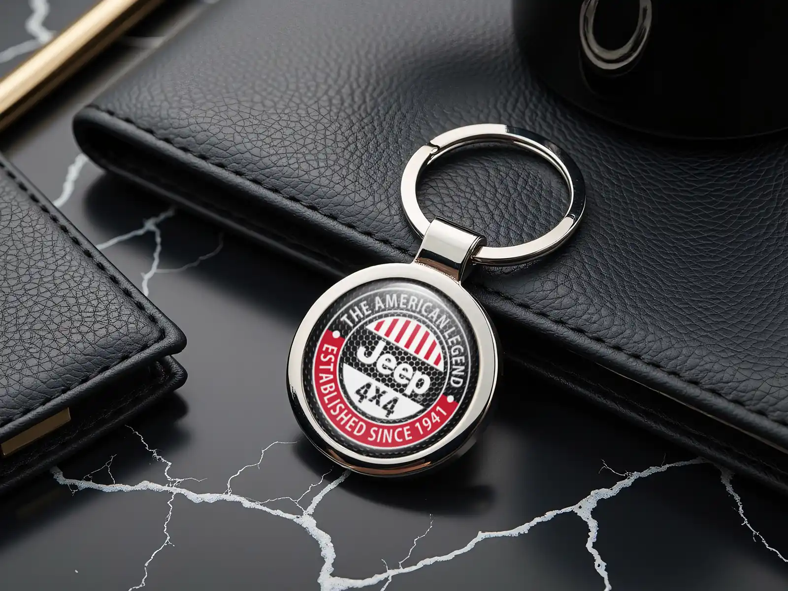 Jeep Anello Chiave Fob Stile Robusto Universale